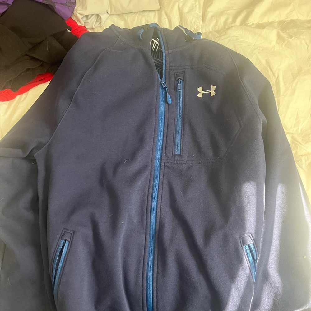 Under Armour Navy Blue Bomber Jacket